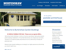 Tablet Screenshot of burtenshawgardenbuildings.co.uk